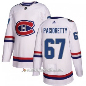 Män Ishockey Montreal Canadiens Tröja Max Pacioretty 67 Adidas 2017-2018 Vit Classic Authentic